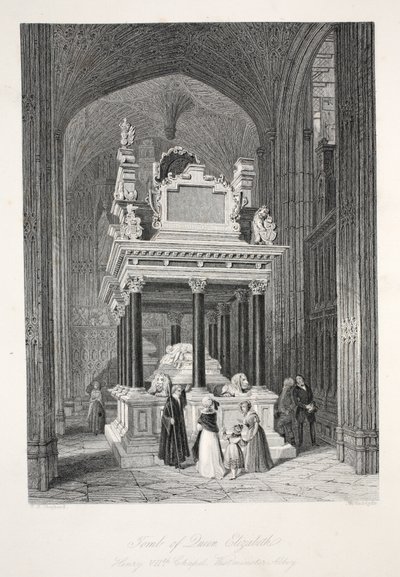 Tomb of Queen Elizabeth I, from 