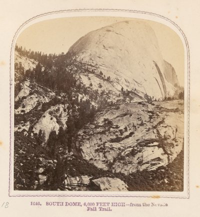 South Dome, 6,000 Feet High - from the Nevada Fall Trail by Thomas Houseworth