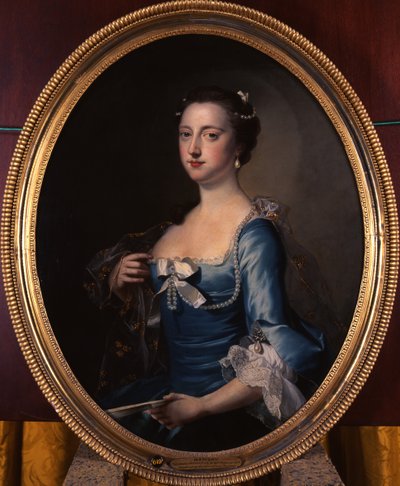 Portrait of Frances Thynne, Lady Hertford, Later Duchess of Somerset by Thomas Hudson
