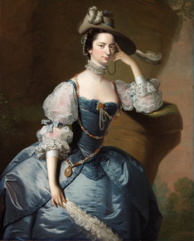 Portrait of Margaret, Lady Oxenden by Thomas Hudson