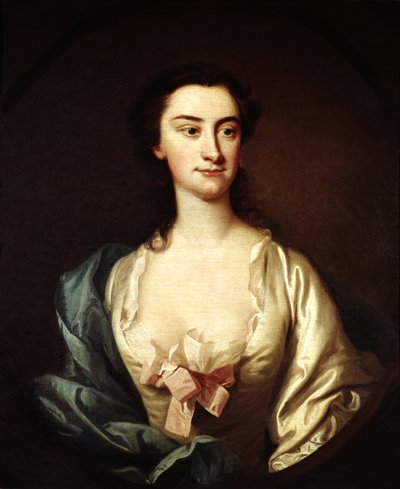 Portrait of singer Susannah Maria Cibber by Thomas Hudson