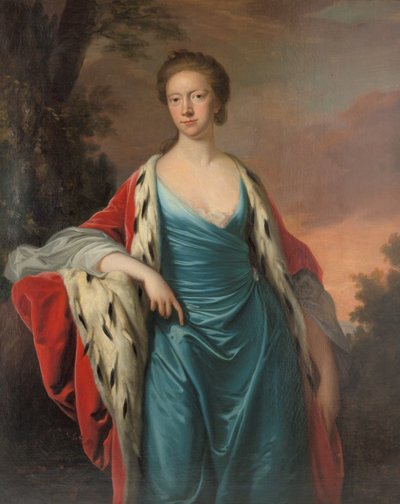 Princess Mary of Great Britain 1723-1772, Landgravine of Hesse-Kassel, 1750s by Thomas Hudson