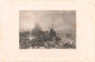 Canal of the Loire and Cher, near Tours by Thomas Jeavons