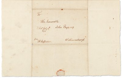 Autograph Letter to John Page, Philadelphia, 30 July 1776 by Thomas Jefferson