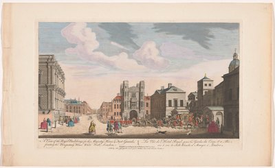 View of the Banqueting House and Horse Guards Building in London by Thomas Jefferys