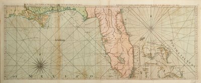 Map of Florida by Thomas Jefferys