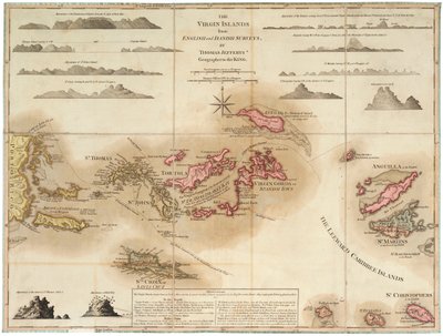 The Virgin Islands from English and Danish Surveys by Thomas Jefferys