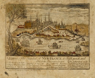 Quebec, The Capital of New France, a Bishoprick, and Seat of the Soverain Court by Thomas Johnston