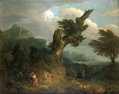 A Storm - Prospero, Miranda and Caliban Spy the Shipwrecked Ferdinand by Thomas Jones