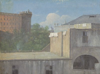 Buildings in Naples with the North-East Side of Castel Nuovo by Thomas Jones