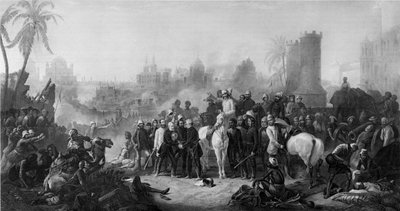 The Relief of Lucknow, and Triumphant Meeting of Havelock, Outram and Sir Colin Campbell, from 