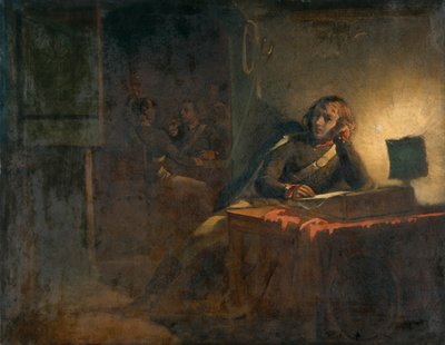 Interior with British Army Officers by Thomas Jones Barker