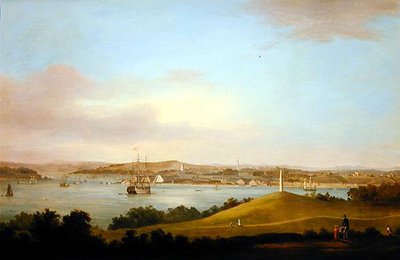 A View of the Tamar Estuary, Plymouth by Thomas L. Hornbrook