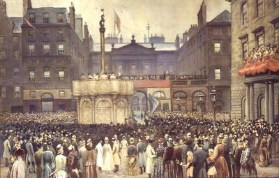 The Presentation of the Restored Market Cross, Edinburgh, to the Magistrates Council by the Right Honourable W.E. Gladstone, MP, 23rd November 1885 by Thomas L. Sawers