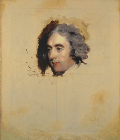 A Portrait of a Man, possibly William Eden, 1st Lord Auckland, MP (unfinished) by Thomas Lawrence
