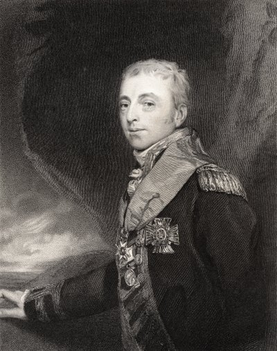 Alan Hyde Gardner, 2nd Baron Gardner, engraved by H. Cook, from 