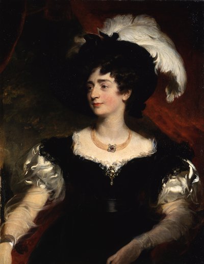 Portrait of Charlotte Florentia, wife of Hugh, 3rd Duke of Northumberland by Thomas Lawrence