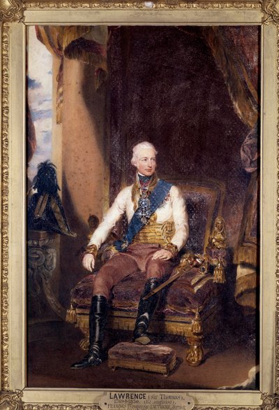Portrait of Francois I, emperor of Austria, last emperor of Germany under the name of Francois II. Painting by Thomas Lawrence by Thomas Lawrence