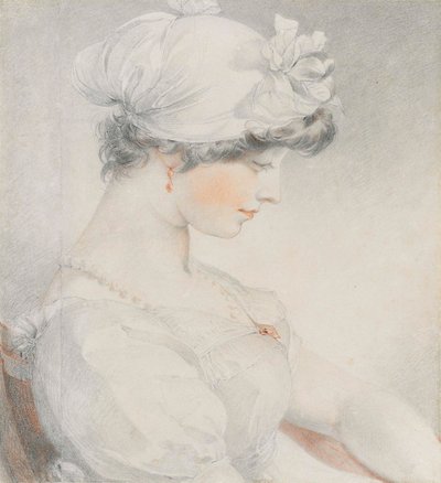Portrait of Julia Angerstein, Half-Length, in Profile to the Right by Thomas Lawrence
