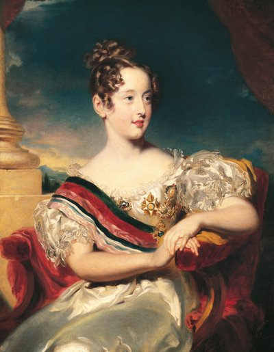 Portrait of Maria II of Portugal, Queen of Portugal by Thomas Lawrence