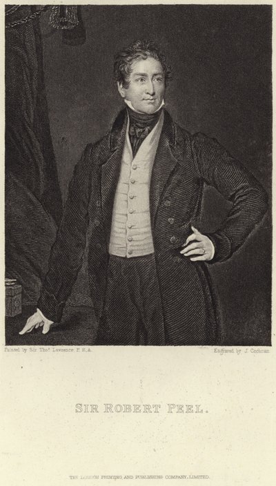 Portrait of Sir Robert Peel by Thomas Lawrence