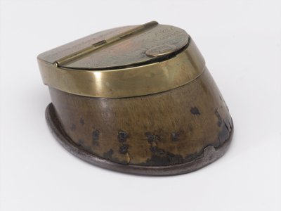 Horse’s hoof inkwell belonging to Captain William Tyrwhitt Drake, Royal Horse Guards, c.1829 by Thomas Lee