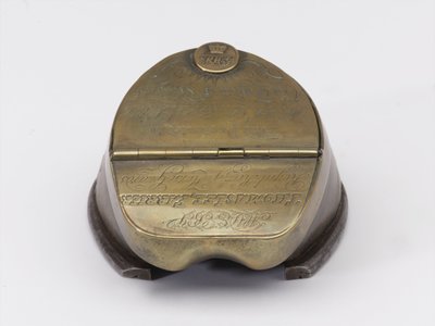 Horse’s hoof inkwell belonging to Captain William Tyrwhitt Drake, Royal Horse Guards, c.1829 by Thomas Lee