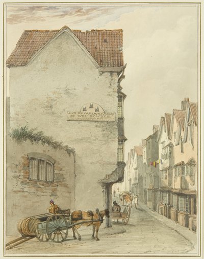 Back Street, looking South by Thomas Leeson the Elder Rowbotham