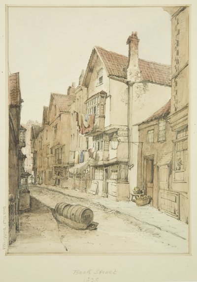 Back Street, Looking North by Thomas Leeson the Elder Rowbotham