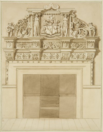 Chimneypiece dated 1729, at 139 Redcliffe Street by Thomas Leeson the Elder Rowbotham