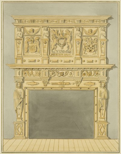 Chimneypiece in house next door to St James