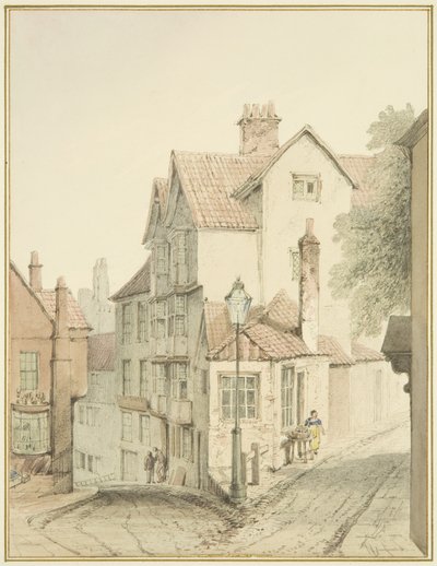 Corner of Trenchard Lane and Steep Street by Thomas Leeson the Elder Rowbotham