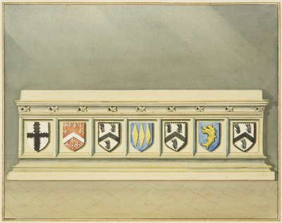 Heraldic Bearings on Tomb of Walter Frampton in St John
