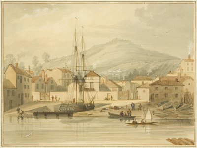 Limekiln Dock, Hotwell Road, with the brig 