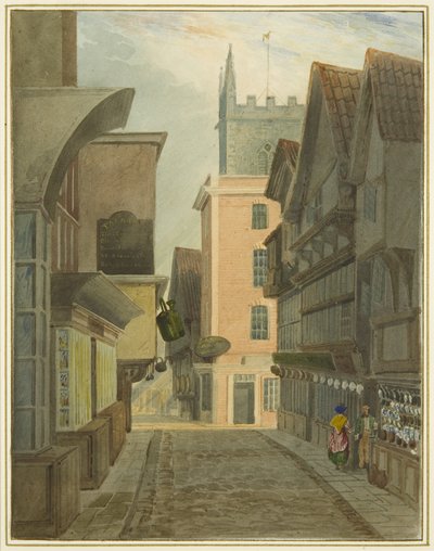 Mary-le-Port Street by Thomas Leeson the Elder Rowbotham