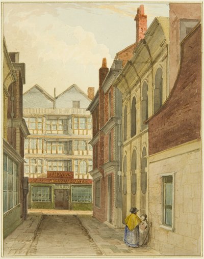 Mary-le-Port Street seen from Cheese Market by Thomas Leeson the Elder Rowbotham