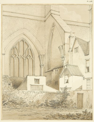 North-West Angle of Bristol Cathedral by Thomas Leeson the Elder Rowbotham