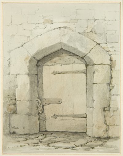 Old Arch and Doorway in Tower Lane opposite Vestry of St John