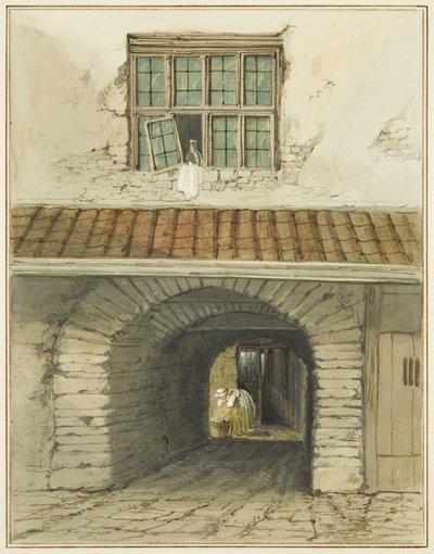 Passage Archway off Marsh Street behind House by Thomas Leeson the Elder Rowbotham