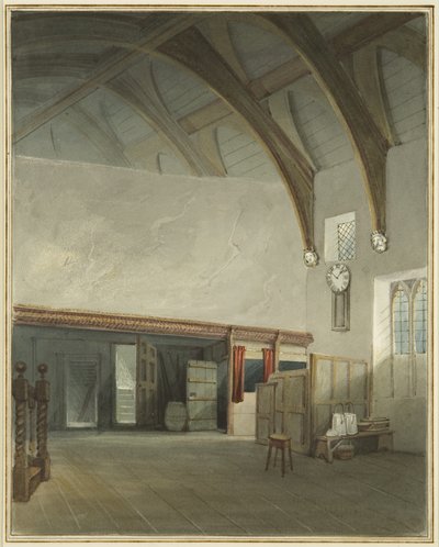 Room in a house in Cider House Passage, off Broad Street by Thomas Leeson the Elder Rowbotham