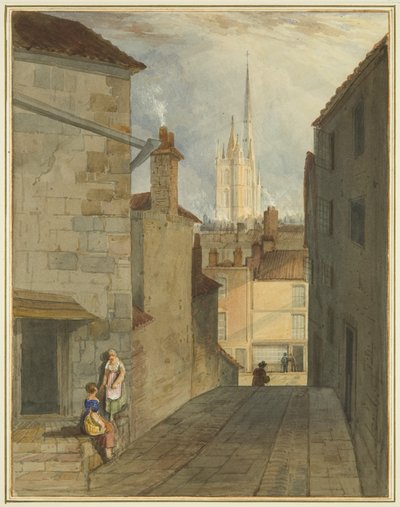 Steps from Trenchard Lane to Host Street by Thomas Leeson the Elder Rowbotham