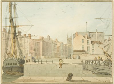 View of Prince Street, Bristol by Thomas Leeson the Elder Rowbotham