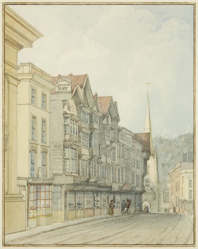 West Side of Broad Street by Thomas Leeson the Elder Rowbotham