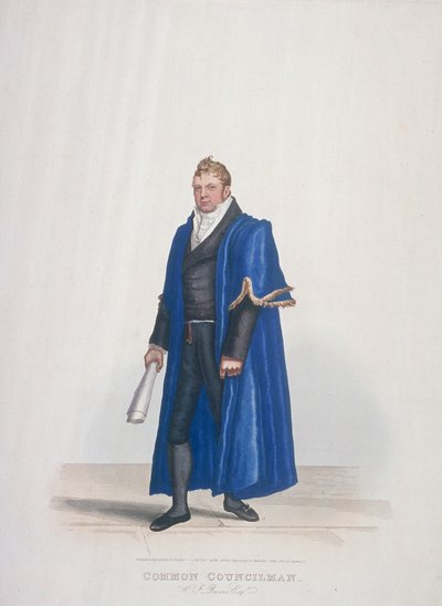 Common Councilman of the City of London, William John Reeves, in Civic Costume by Thomas Lord Busby