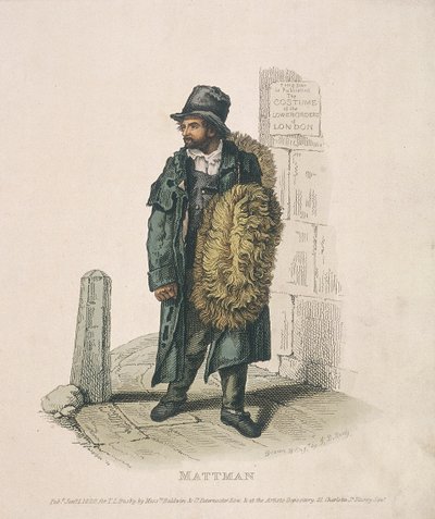 Matt Seller Carrying His Wares on His Shoulder by Thomas Lord Busby