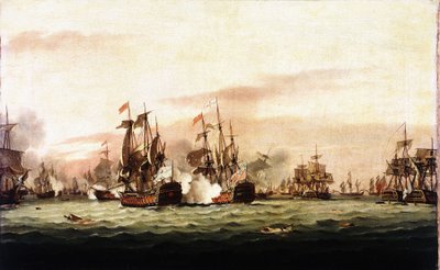 The Battle of the Saints by Thomas Luny