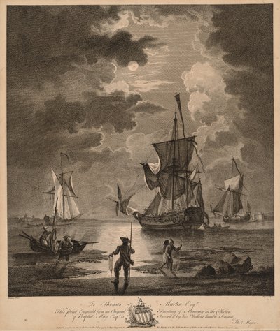 A View of the Sea by Moonlight by Thomas Major