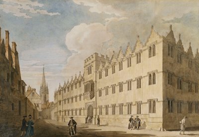 Oriel College, Oxford with St. Mary