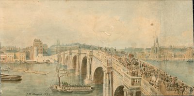Panorama of River Thames, North Side, in 13 Parts by Thomas Mann Baynes