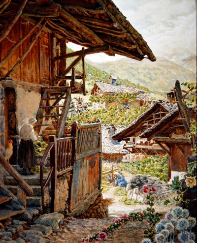 Sallanches, Hautes Savoie with the Aiguille de Bionnassay in the Distance by Thomas Matthews Rooke